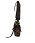 Leopard Print Flap Fringe Bag, side view